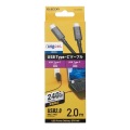 USB2.0ケーブル(認証品、USB Type-C(TM) to USB Type-C(TM)) 写真2
