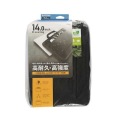 パソコンケース/リサイクル素材/取っ手付き/手提げ/撥水/防汚/CORDURA/14.0インチ/ブラック 写真2