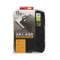パソコンケース/リサイクル素材/取っ手付き/手提げ/撥水/防汚/CORDURA/15.6インチ/ブラック 写真2