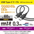 USB2.0ケーブル(認証品、C-C、やわらか耐久、USB PD対応) 写真2
