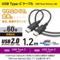 USB2.0ケーブル(認証品、C-C、やわらか耐久、USB PD対応) 写真2