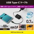 USB2.0ケーブル(巻取り、C-C) 写真2