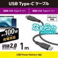 USB2.0ケーブル(USB Type-C - USB Type-C/100W対応/なめらか) 写真2