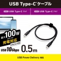 USB 10Gbpsケーブル(USB Type-C - USB Type-C/100W対応) 写真2