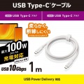 USB 10Gbpsケーブル(USB Type-C - USB Type-C/100W/シリコンメッシュ) 写真2