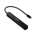 Type-C ドッキングステーション/充電専用USB-C×1/USB-C×1/USB-A×2/HDMI×1/LANポート付/ブラック 写真2