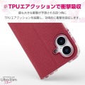 iPhone 16 ソフトレザーケース 薄型 磁石付 フラワーズ 写真2