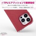 iPhone 16 Pro ソフトレザーケース 薄型 磁石付 フラワーズ 写真2