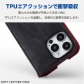 iPhone 16 Pro Max ソフトレザーケース 磁石付 耐衝撃 ステッチ 写真2