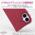 らくらくスマートフォン ソフトレザーケース 薄型 磁石付 フラワーズ 写真2