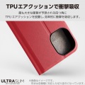 らくらくスマートフォン ソフトレザーケース 薄型 磁石付 写真2