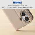 AQUOS wish5 ソフトレザーケース 磁石付 耐衝撃 ハンドストラップ付 写真2