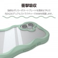 Grippy ハイブリッドケース フレームカラー ウェーブ メタルステッカー付 写真2