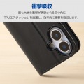 手帳型ケース 磁石付 耐衝撃 ハンドストラップ付 写真2
