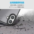 TOUGH SLIM LITE ケース フレームカラー マットブラック(ラバーコート) メタルステッカー付 写真2