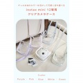 instax mini 12用(チェキ) カメラケース/クリア/ブルー 写真2