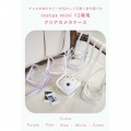 instax mini 12用(チェキ) カメラケース/クリア/グリーン 写真2