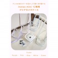 instax mini 12用(チェキ) カメラケース/クリア/パープル 写真2