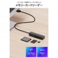 USB-Aケーブル付き メモリーカードリーダー 写真2