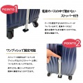 FREQUENTER クラムA ストッパー付 キャリーケース 機内持ち込み フロントオープン 41cm ゴールド 23L 1?2泊 | 静音 静か 出張用 旅行 大容量 キャリーバック 写真2