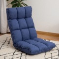 座椅子 座イス ソファー リクライニングソファ 低反発 レバー ハイバック 首が楽 リクライニングチェア リラックスチェア フロアチェア ネイビー RMBS-55-NV 写真2