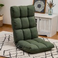 座椅子 座イス ソファー リクライニングソファ 低反発 レバー ハイバック 首が楽 リラックスチェア フロアチェア オリーブ RMBS-55-OLV 写真2