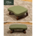 正座椅子 天然木 高さ17cm あぐら 座面傾斜 美姿勢 背筋が伸びる 軽い コンパクト おしゃれ ファブリック オリーブ RMHZ-40-OLV 写真2