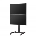 2面 ディスプレイスタンド 上下2面取付用 ディスプレイスタンド 43?55インチ 耐荷重30kg  (1枚あたり) MT-M230 | 高さ調節 SDS エスディエス 写真2