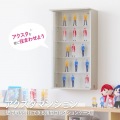 壁掛け コレクションケース アクスタマンション 3段 ミドルタイプ 推し活 グッズ 自立 ディスプレイケース フィギュアケース アクスタ 収納 LBR-380M-WW 写真2