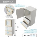 ちわが飾れる推し棚カラボ 推し活 収納 推し 収納 本棚 オタ活 カラーボックス 棚 ジャンボうちわ CD DVD Blu-ray グッズ ビビラボ LBR-430-WW ディスプレイ 写真2