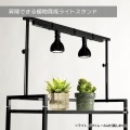 ビザールプランツライトスタンド LPS-800-WH ホワイト 観葉植物 植物育成ライト 多肉植物 棚 ライト 台 フラワースタンド プランタースタンド 塊根植物 室内 写真2