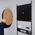 15.5インチ ハードダーツボード BLITZER ソフトダーツ練習用 自宅練習用 静音性 練習用ダーツ6本付属 レッド BB37-RD 写真2