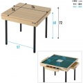シークレット麻雀卓 ミドルタイプ ダイニングテーブル BMJ35M-BK 麻雀卓 麻雀 テーブル サイドテーブル 高さ72cm 写真2