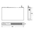 無停電電源装置 常時商用/AC100V/550VA/330W/-10?55度/ラック型/リチウムイオンバッテリ搭載 写真2