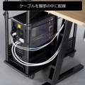 ゲーミングデスク ケーブルマスター 脚部のみ 天板別売り【大型商品につき代引不可・時間指定不可・返品不可】 写真2
