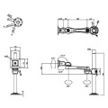 VESA対応液晶モニタ用水平多関節アーム VESA75/100 写真2