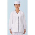 白衣・長袖 FA-380 (ホワイト) S 写真2