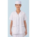 白衣・半袖 FA-382 (ホワイト) S 写真2