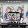 タペストリーハンガー BTS-1300-BK「推し活デスク」を構築できるタペストリー用スタンド 高さ調節 クランプ式 写真2