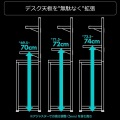 デスクサイドPCラック BHS-1000SS-BK 『天板拡張&PC格納 