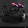 バウヒュッテ パソコンデスク BHD-1000M ブラック | 家具 デスク PCデスク 昇降式 簡単操作 レバー操作 腰痛 肩こり インテリア オフィスデスク テレワーク 写真2
