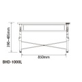 バウヒュッテ ローデスク 昇降式 ゲーミングデスク BHD-1000L | パソコンデスク ロータイプ ローデスク 昇降 高さ調節 幅100 奥行60 インテリア 家具 デスク 写真2