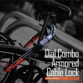 ドッペルギャンガー アーマードケーブルロック ブラック×オレンジ | 自転車 ロック チェーン ケーブル ダイヤル 写真2