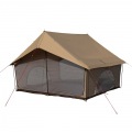 クラシックな外観と機能性を両立させた家型テント エイテント タン 写真2