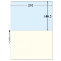 マルチプリンタ帳票 複写タイプ A4 ノーカーボン カラー2面 500枚/箱(100枚×5冊入) 写真2