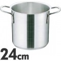 Murano(ムラノ)インダクション 18-8寸胴鍋 (蓋無) 24cm ※ IH対応 IH (100V/200V)とガス火対応 写真2