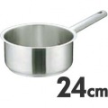 Murano(ムラノ)インダクション 18-8片手浅型鍋 (蓋無) 24cm ※ IH対応 IH (100V/200V)とガス火対応 写真2