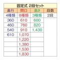 TR 610型固定式シェルビング2段 1530×H1430 写真2