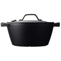 及源鋳造 盛栄堂 南部鉄器 クックトップ 煮込鍋 丸 深型 20cm 中 1.9l CT-4 ※IH対応(100V/200V) | IH IH対応 ガス ガス対応 オーブン 鉄 鉄鋳造 鋳鉄 シチュー 写真2