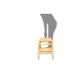 弘益 折り畳みステップチェア2段  | 折りたたみ 折り畳み 木製 踏み台 チェア ホワイト 天然木 ステップ台 脚立 シンプル 完成品 椅子 いす 写真2
